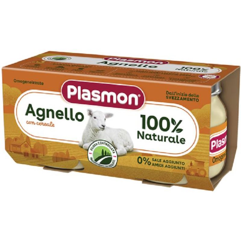 Plasmon omogeneizzato agnello 2 vasetti da 80g