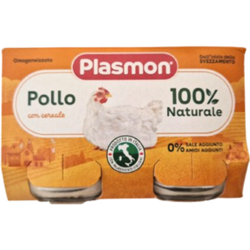Plasmon omogeneizzato pollo 2 vasetti da 120g