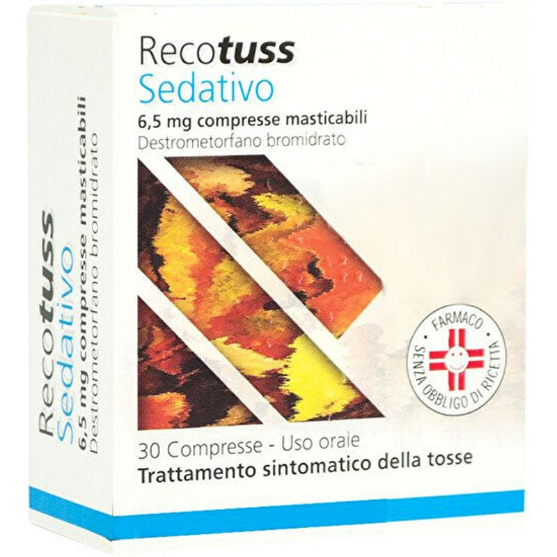 Recotuss sedativo 6,5mg 30 compresse masticabili