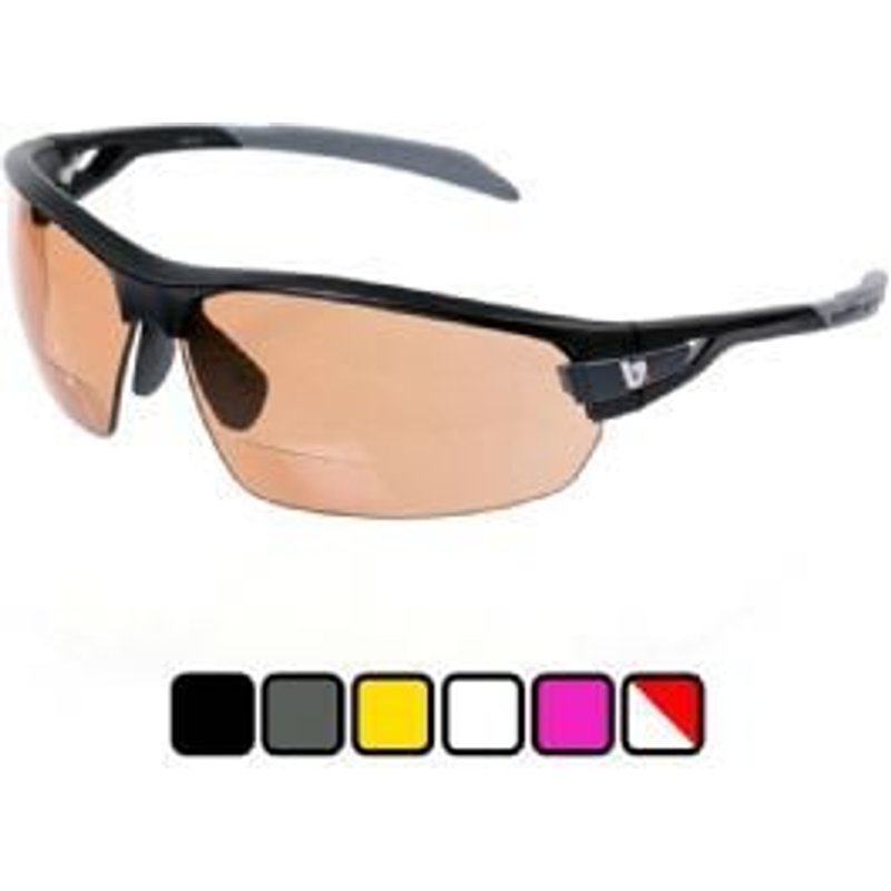 Cyclestore BZ Optics Bz Optics Pho Bi-focal Photochromic Hd Lens Sports Sunglasses +2.50 +2.50 - White/Red | Save up to 12% with Loyalty Scheme & FREE 48hr tracked postage over £20.