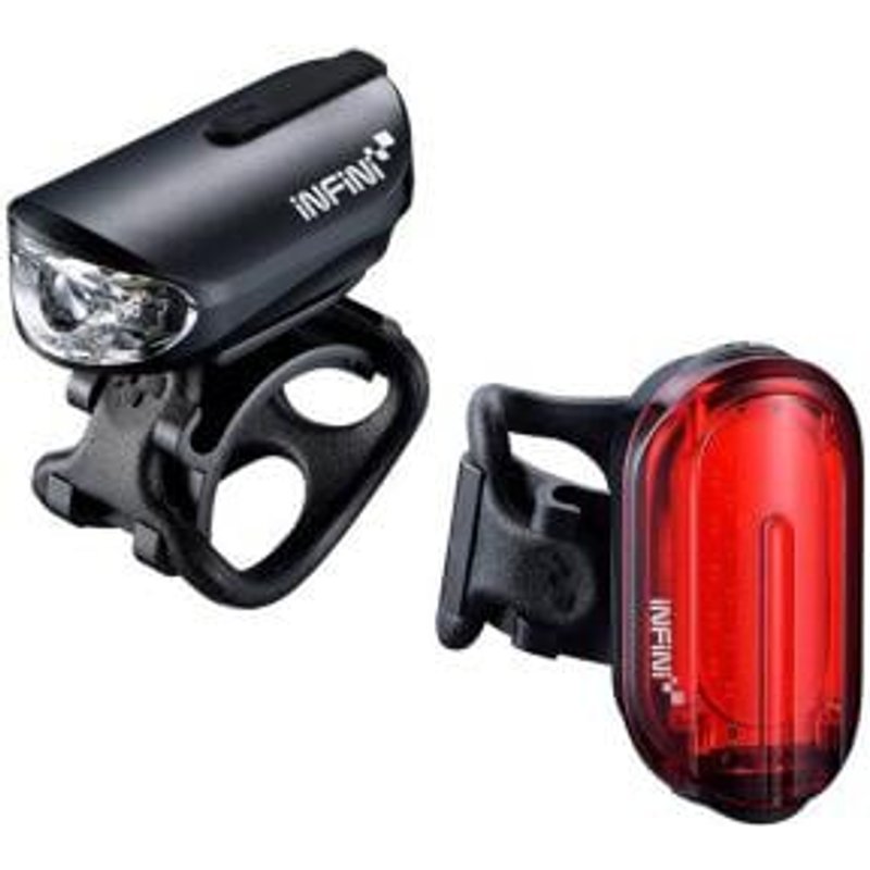 Cyclestore Infini Olley Lightset Micro Usb Front And Rear Lights Black | Save up to 12% with Loyalty Scheme & FREE 48hr tracked postage over £20.
