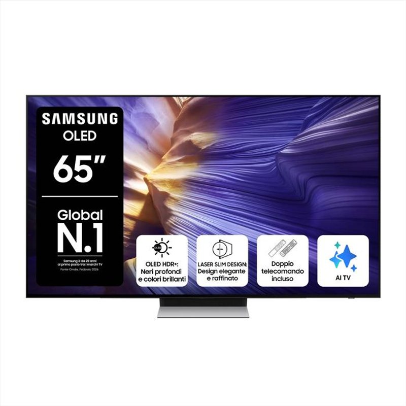 Samsung - Smart Tv Oled Uhd 4K 65" Qe65S90Fatxzt-Graphite Black