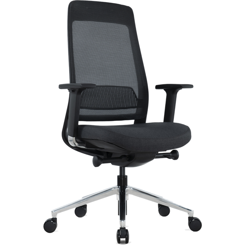 Bureaustoel OfficeSeat 100N, EN1335, zwart