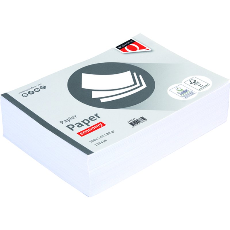 A5 Kopieerpapier Quantore Economy 80gr wit 500vel