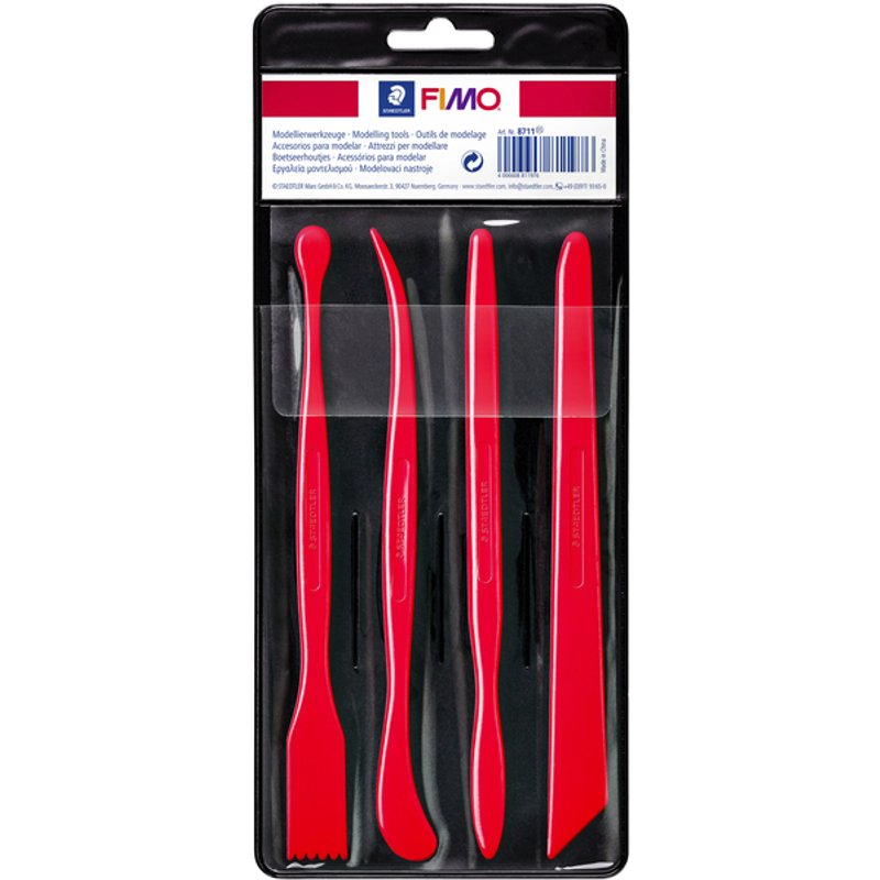 Boetseerspatel Staedtler Fimo blister à 4 stuks