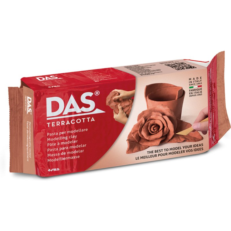 Klei DAS air hardening terracotta 1kg