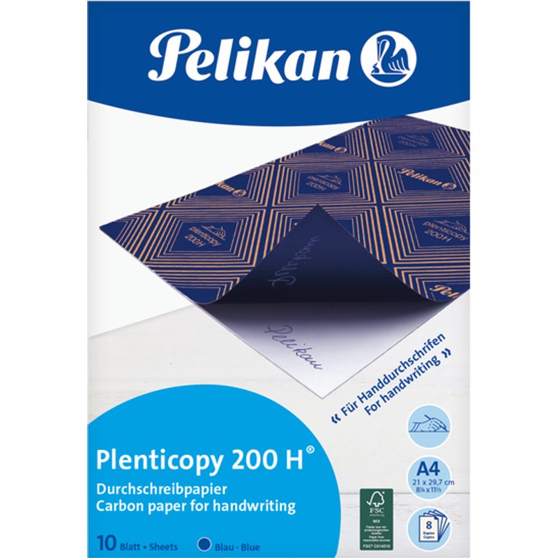 Carbon Handschrift Pelikan A4 200H 10v blauw
