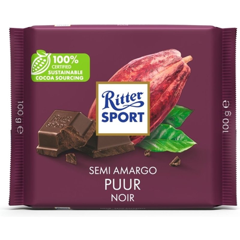 Chocolade Ritter Sport puur 100gr