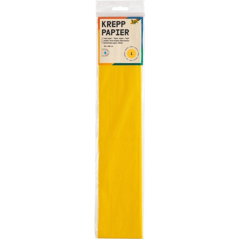 Crêpepapier Folia 250x50cm nr106 geel