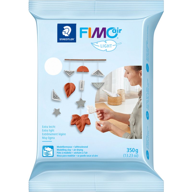 Boetseerklei Staedtler Fimo air light 8130 350 gram wit