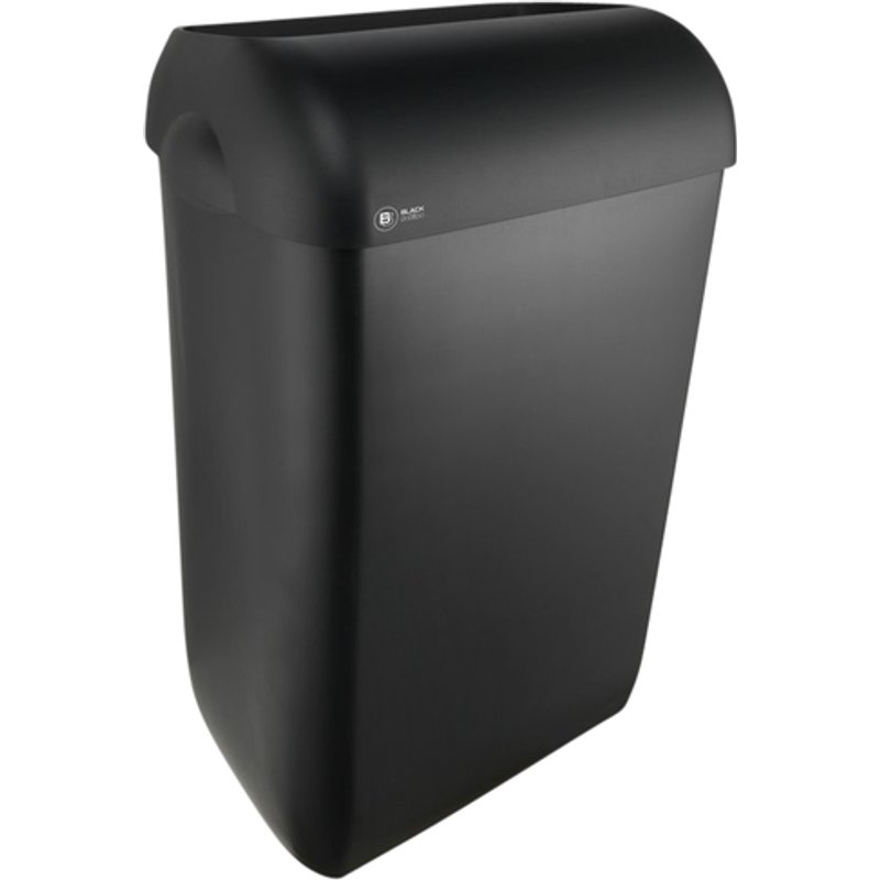 Afvalbak BlackSatino open inworp 43 liter zwart 331760