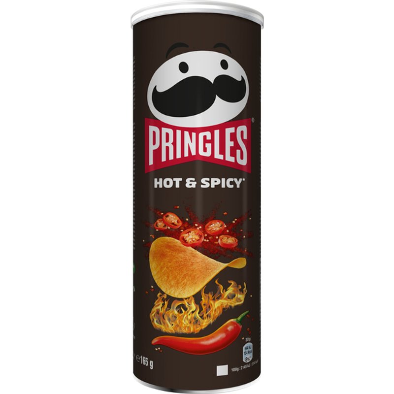 Chips Pringles hot spicy 165gr