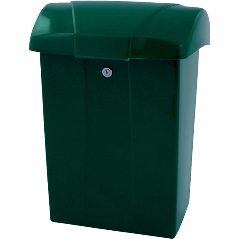 Brievenbus Vepa Bins met klep kunststof groen