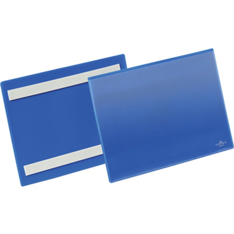 Documenthoes Durable zelfklevend A5 liggend blauw 50 stuks