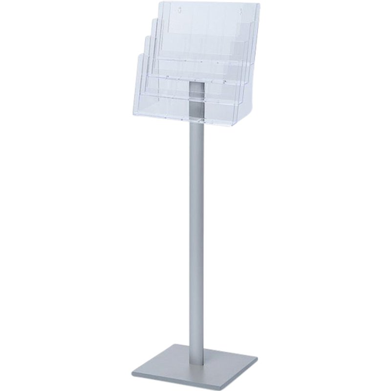 Brochurehouder Quantore standaard 4x A4 liggend