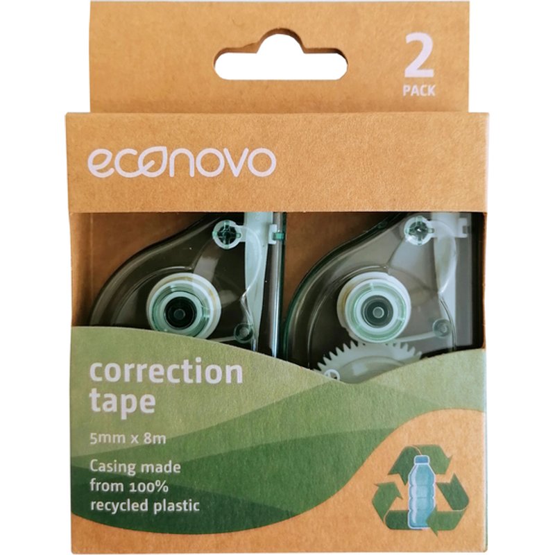 Correctietape Econovo 5mmx8m blister à 2 stuks
