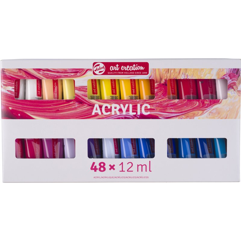 Acrylverf Talens Art Creation assorti 48 tubes à 12ml