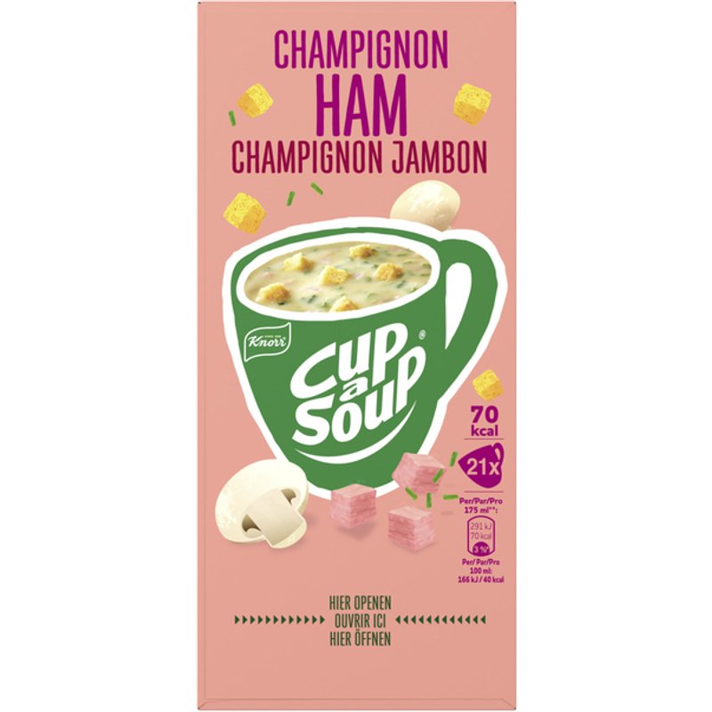 Cup-a-Soup Knorr champignon ham 21x175ml