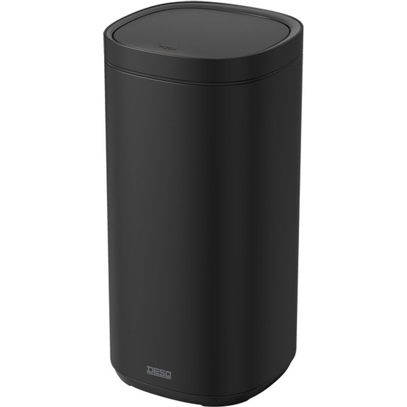 Afvalbak Desq Touch 50 liter RVS zwart