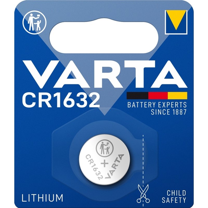 Batterij VARTA knoopcel 1x CR1632 lithium