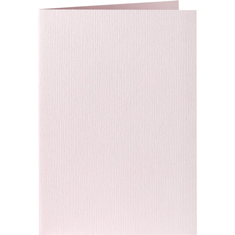 Correspondentiekaart Papicolor dubbel 105x148mm lichtroze pak à 6 stuks