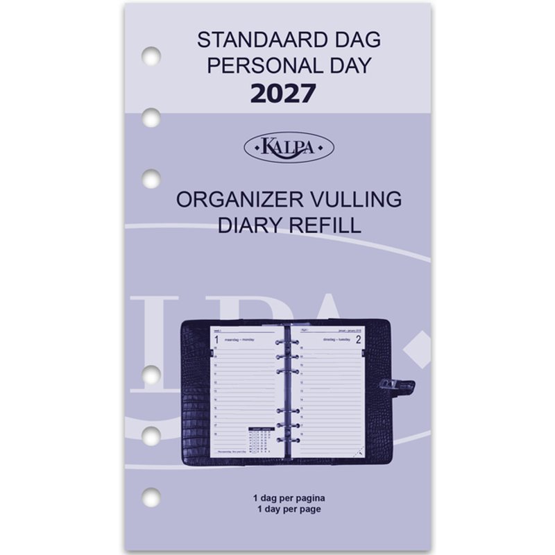 Agendavulling 2027 Kalpa Personal 1dag/1pagina