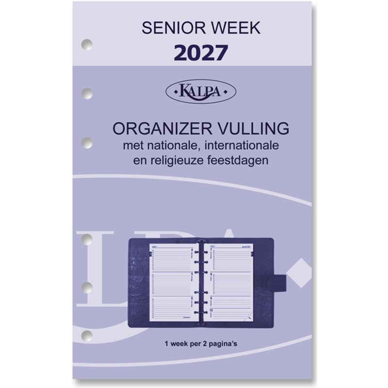 Agendavulling 2027 Kalpa Senior 7dagen/2pagina's