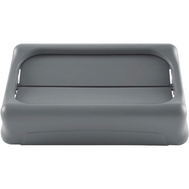 Deksel Rubbermaid Slim Jim Vented gesloten met swingsysteem grijs