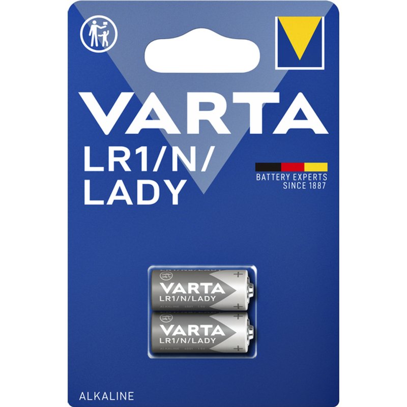 Batterij Varta LR1/N/Lady alkaline blister à 2stuk