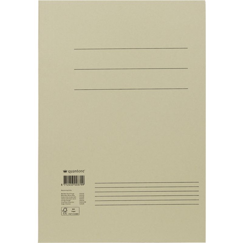 Dossiermap Quantore folio 300gr grijs