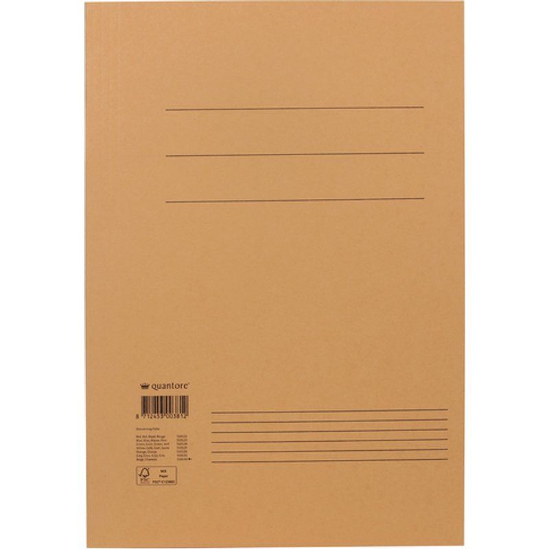 Dossiermap Quantore folio 300gr chamois
