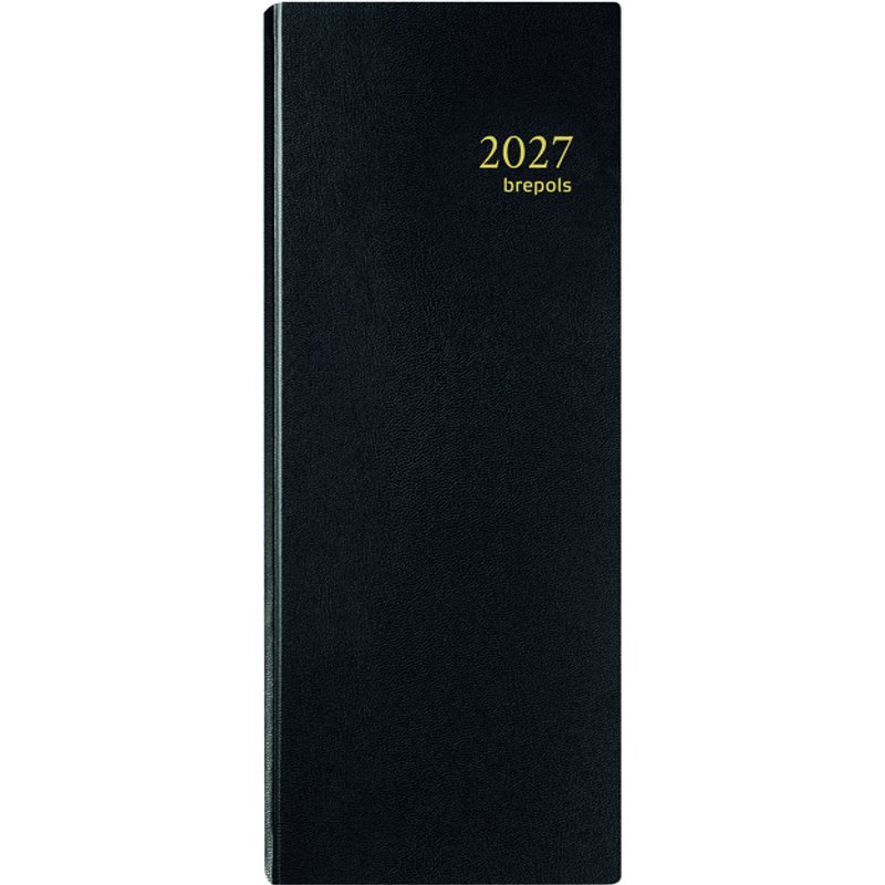 Agenda 2027 Brepols Saturnus Lima 7dagen/2pagina's smal zwart