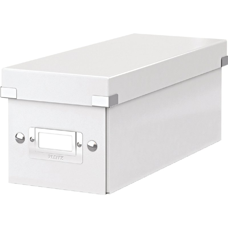 CD-opbergdoos Leitz Click & Store WOW gerecycled karton 143x136x352mm wit