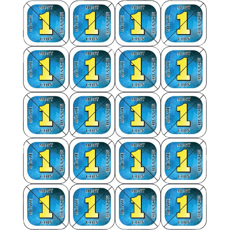 Consumptie breekmunten Combicraft 200st blauw
