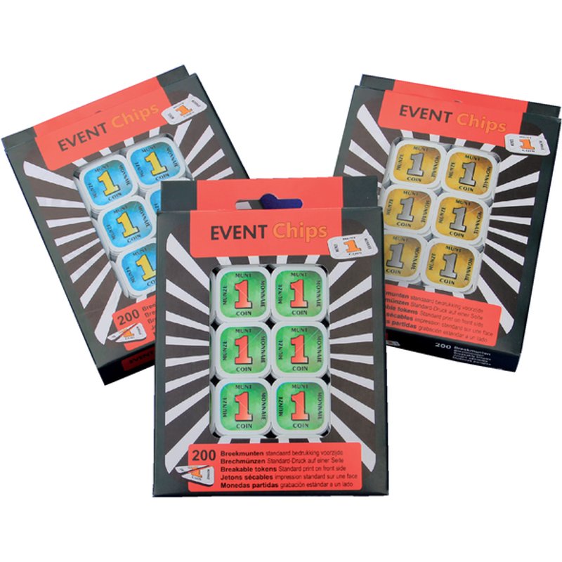 Consumptie breekmunten Combicraft 200st geel
