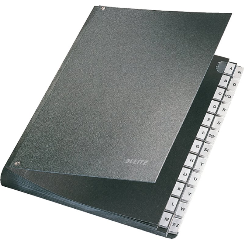 Bureaumap Leitz A4 A-Z hardboard gewolkt
