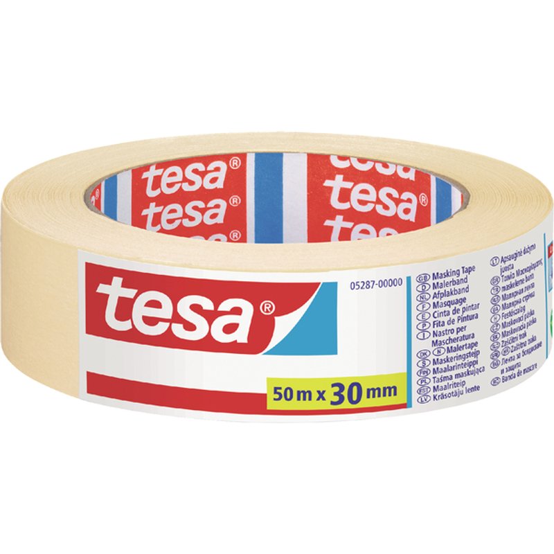 Afplaktape tesa® Economy 30mmx50m geel