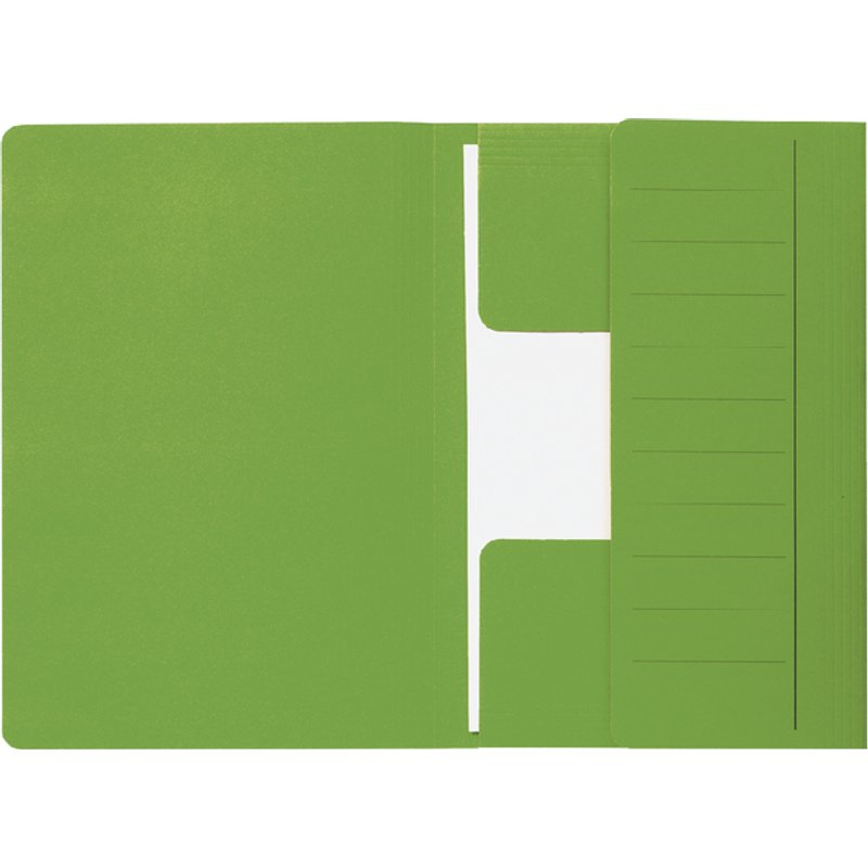 Dossiermap Secolor Mammoet folio 3 kleppen 270gr groen