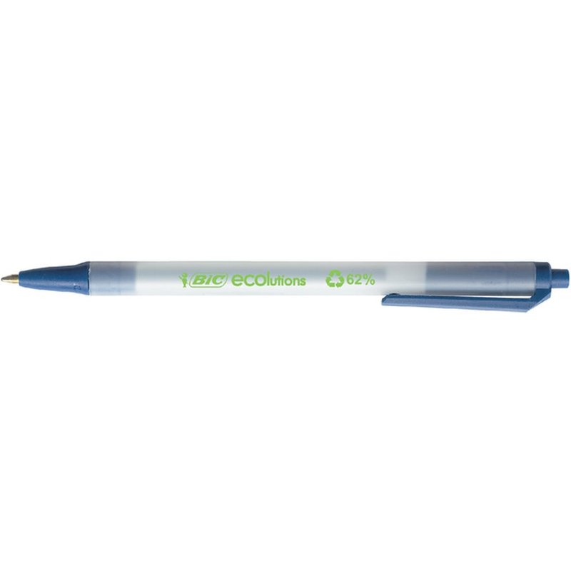 Balpen Bic Ecolutions medium blauw