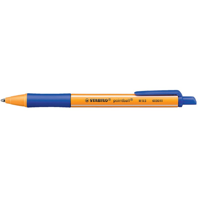 Balpen STABILO pointball 6030/41 medium blauw