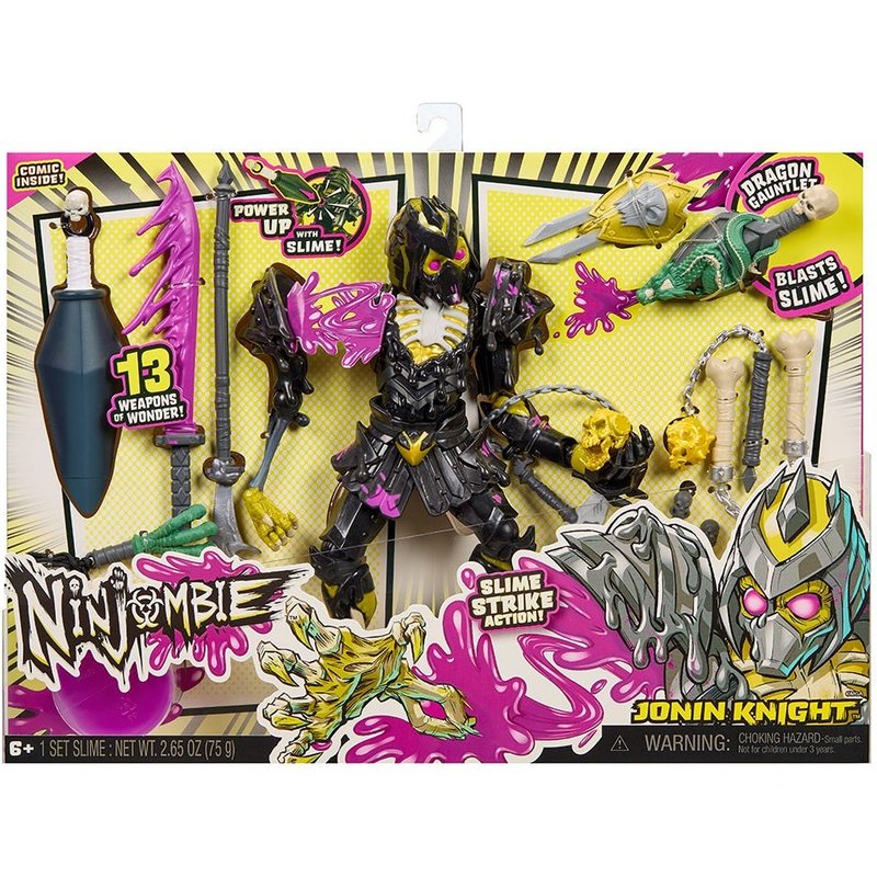 Ninjombie Deluxe Action Figure - Jonin Knight, Ninja Zombie With Slime
