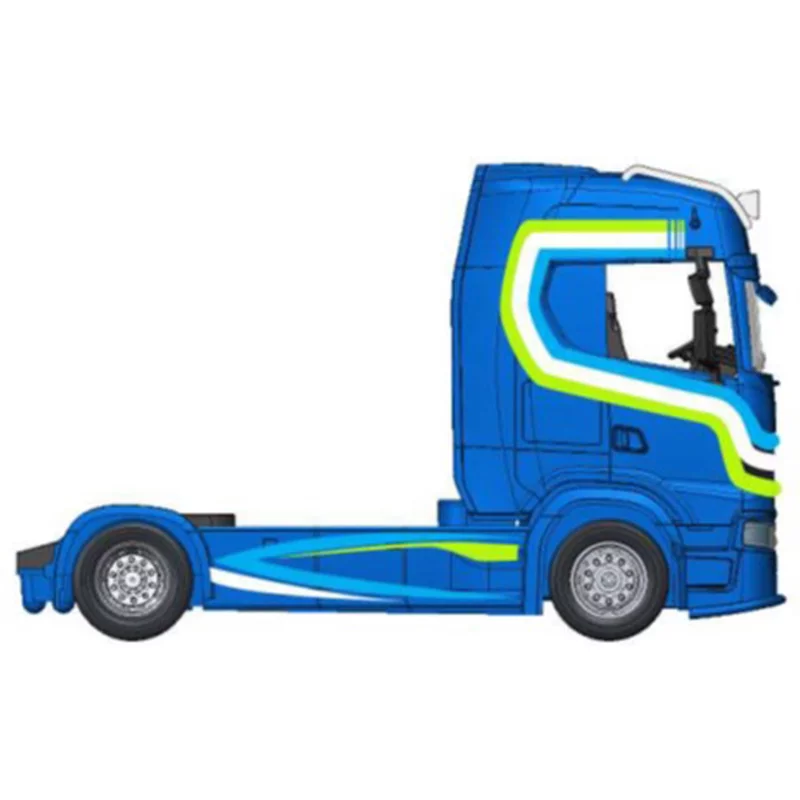 1:43 Street Fire Haulers Custom Cabs Scania S730 Blue