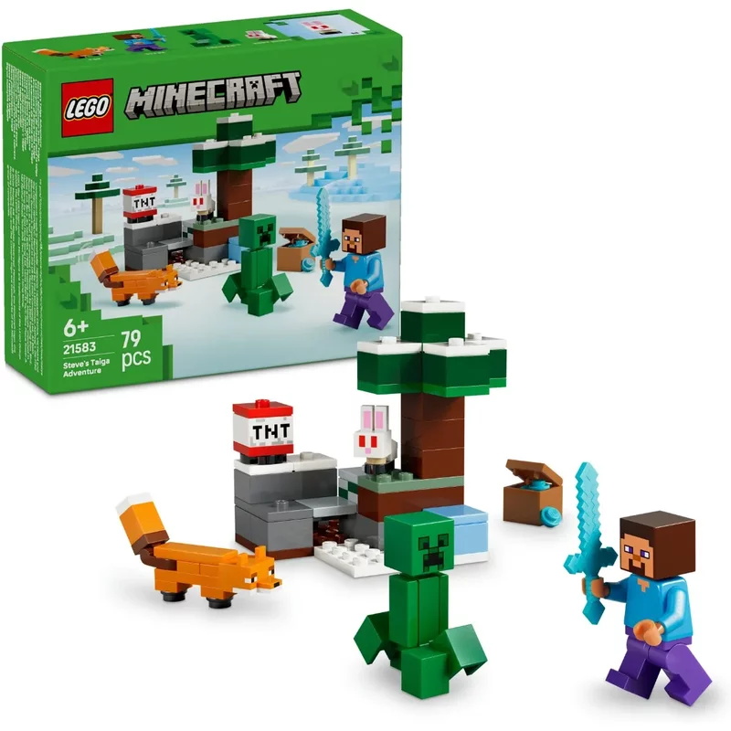 LEGO® Minecraft® Steve’s Taiga Adventure Gamer Gift 21583