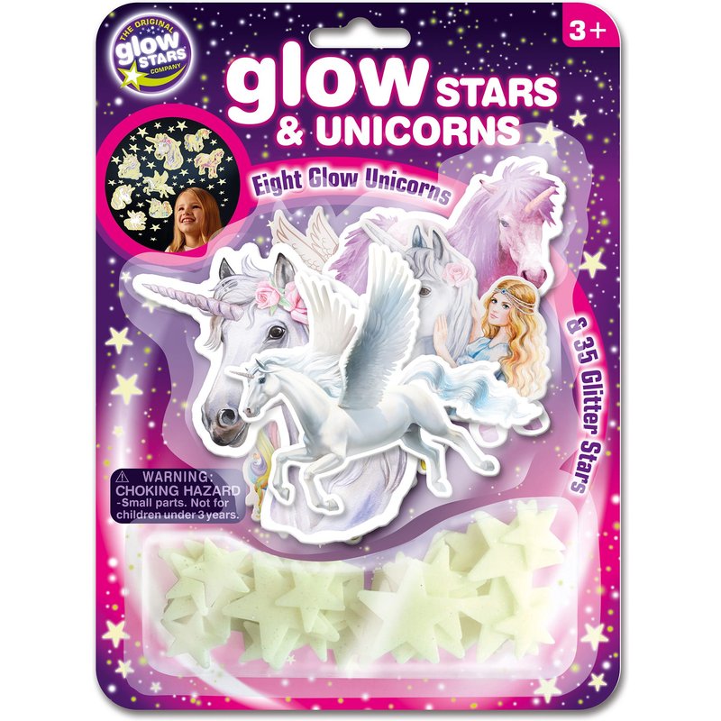 Glow Stars & Unicorn Stickers