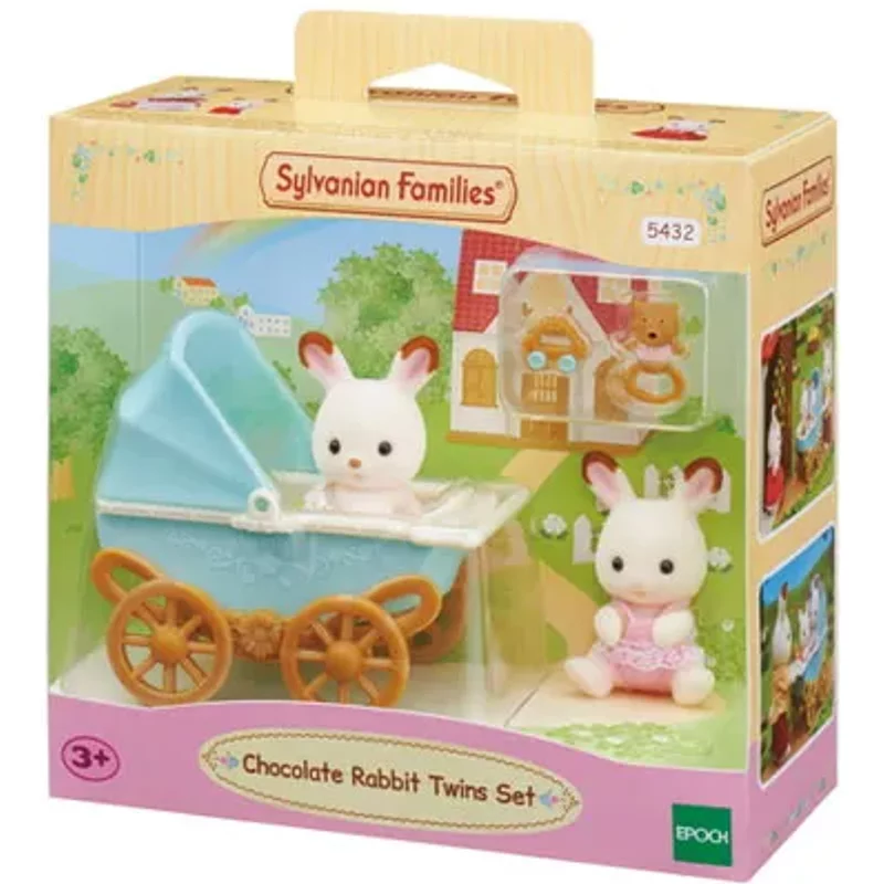 Sylvanian Families Baby Chocolate Rabbit Twins