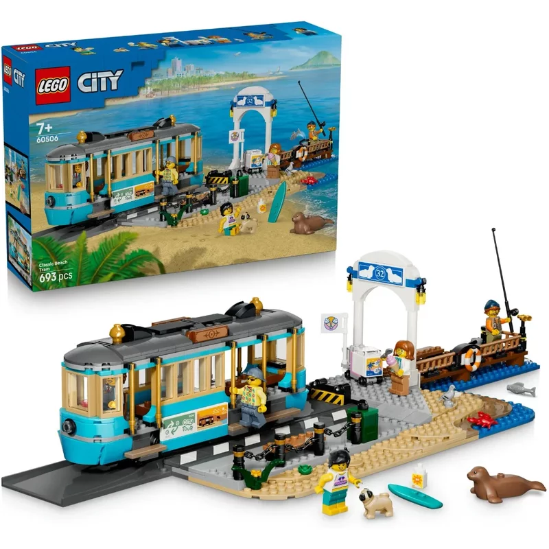 LEGO® City Classic Beach Streetcar - Train Toys 60506