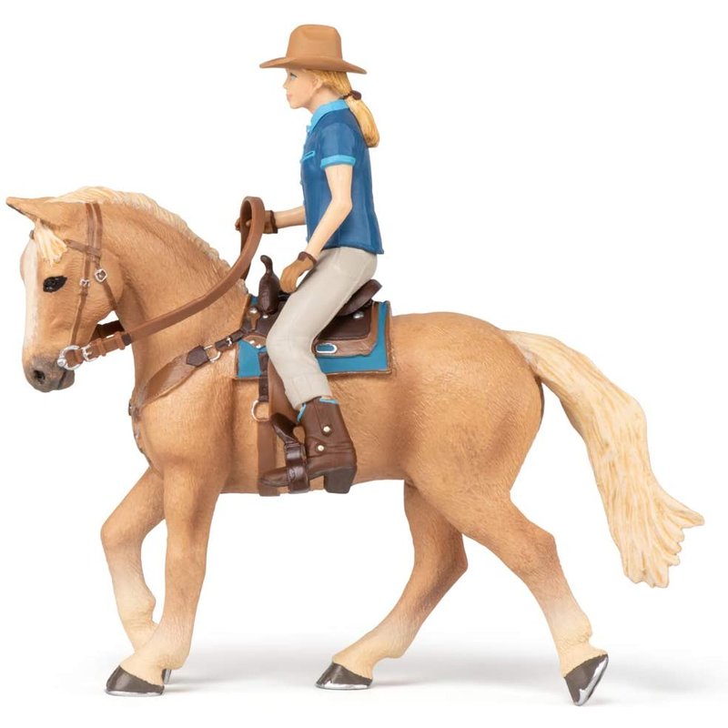 Cowgirl And Her Horse