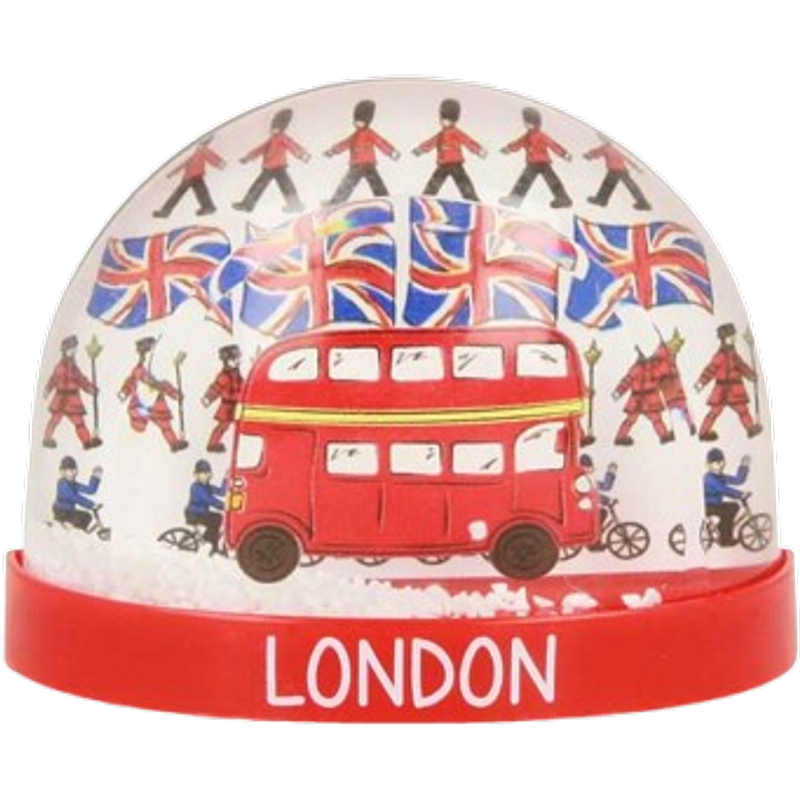 London Repeat Plastic Snowstorm Magnet