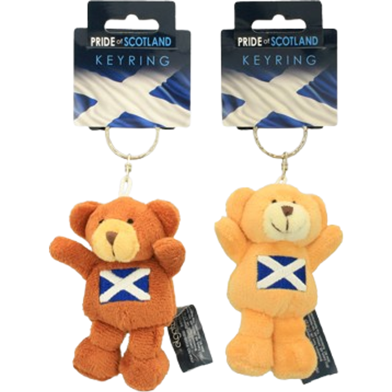 Bear With St Andrews Soft Toy Keyring