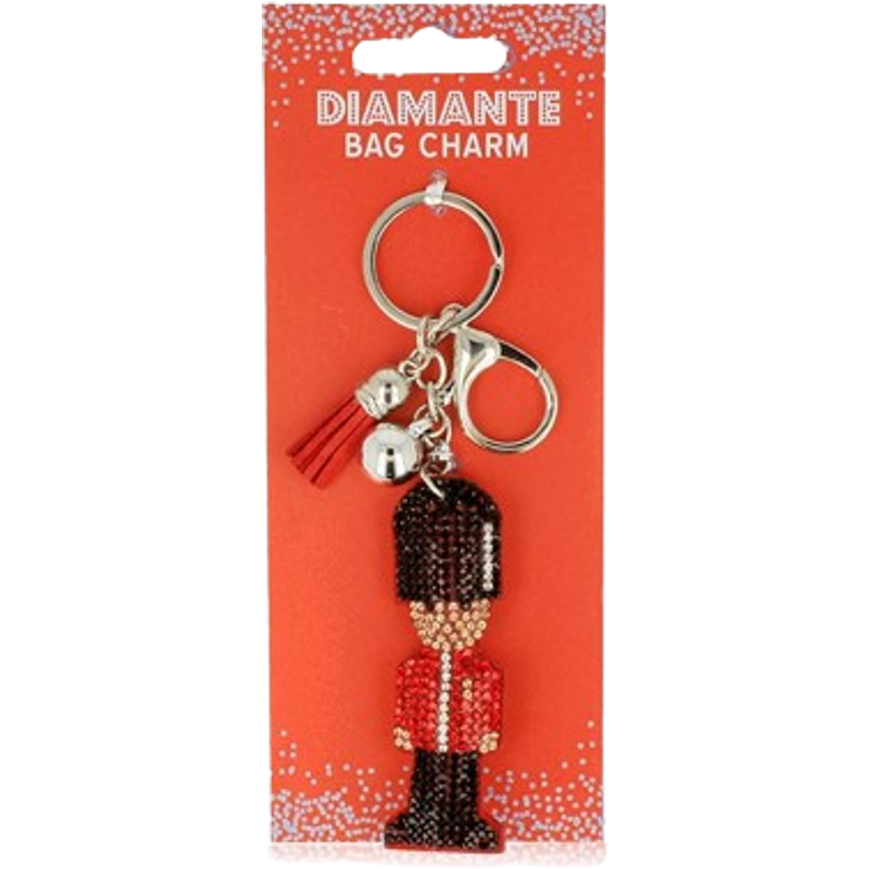 Guardsman Suedette Diamante Keyring